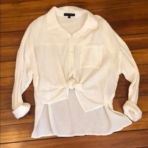 Brand new white cotton blouse